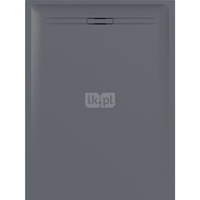 Brodzik prostokątny Geberit Sestra: 140x70x4cm, Grafit / Struktura łupka