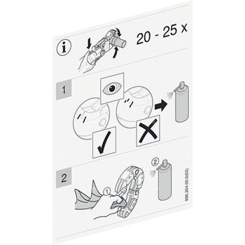 Naklejka informacyjna - opaski zaciskowe Mapress