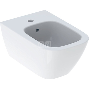 Geberit Smyle Square Bidet wiszący, B35cm, H26cm, T54 cm, z przelewem, z otworem na baterię, KeraTect