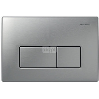 Przycisk uruchamiający Geberit Kappa50 do spłukiwania dwudzielnego: Szczotkowany