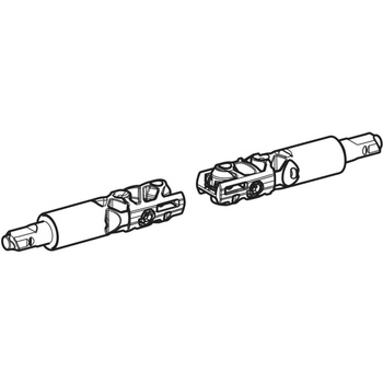 Zestaw zawiasów Geberit do deski sedesowej, mechaniczne wypinanie QuickRelease, do EasyMount
