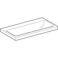 Umywalka GEBERIT iCon Light prostokątna, biała, 900mm, bez otworu na baterię, bez odpływu przelewowego, półka od ściany