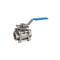 Kurek kulowy gwintowany ze stali 316 ART. 2025 PN63 DN 20