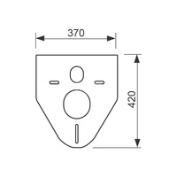 Podkładka izolacyjna do miski ustępowej i bidetu TECE