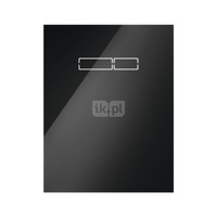 TECElux - górna obudowa szklana z elektronicznym uruchamianiem "sen-Touch", szkło czarne