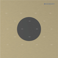 Płyta przykrywająca Geberit typ 40, okrągła: W kolorze mosiądzu / Szczotkowany, powlekany easy-to-clean