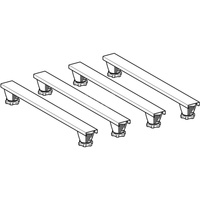 Zestaw nóg i trawersów do brodzików kamienno-żywicznych Geberit, od 140 cm, 4Tr625, wysokość 9-21 cm