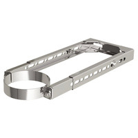 Uchwyt MK ŻARY PK WHT 4 stal nierdzewna fi 80/125 mm (mocowanie - Obejma do ściany regulowana)