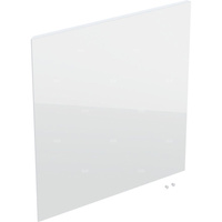 Drzwi do kwadratowej wysokiej szafki z jednymi drzwiami GEBERIT Acanto, kol. biały szkło szer.450 mm