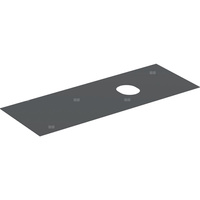 Płyta przykrywająca Geberit do dolnej szafki pod umywalkę stawianą na blat VariForm, z dwiema i trzema szufladami: B=135cm, Lava / Z powłoką melaminową