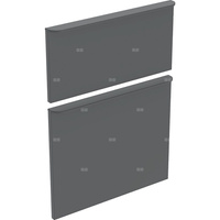 Zestaw frontów szuflad do szafki bocznej GEBERIT, kol. lava matowy szer.450 mm