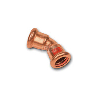 Łuk 45' SANHA Press Solar, Cu, 22 mm (zw x zw)