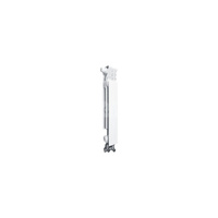 Grzejnik żeberkowy KFA Armatura G500F/D/1 aluminium, podłączenie dolne, lewe, kątowe 572 x 80 mm, kolor grafit (RAL 9007)