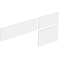 Zestaw frontów szuflad (3 szt.) do dolnej szafki pod umywalkę stawianą na blat variform GEBERIT, kol. biały wysoki połysk szer.1200 mm
