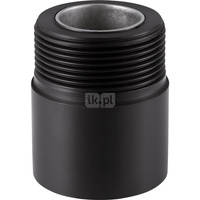 Łącznik GEBERIT HDPE, PE / polietylen, 50 mm, 1 1/4'' (GZ gazowy stożkowy x króciec)