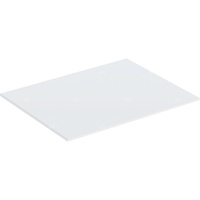 Szklana płyta przykrywająca Geberit do szafki bocznej z jednymi drzwiami: Biały, B=36cm