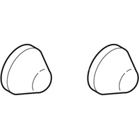 Zestaw zaślepek Geberit do Nova Pro (2 szt.): Chrom matowy