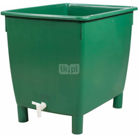 Prostokątny zbiornik 210 litrów, zielony