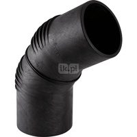 Kolano 60' GEBERIT Silent-db20, PE / polietylen, 110 mm, DN 100 x 110 mm x DN 100 (króciec)