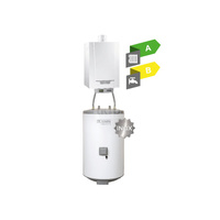 Pakiet - Kocioł gazowy jednofunkcyjny DE DIETRICH MCR3 Evo 24T kondensacyjny wiszący 6.1 - 24.8 kW + RegulatorSMART TC + Zasobnik c.w.uAQUAvie100