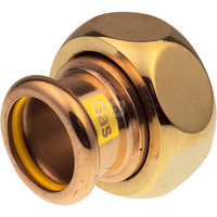 Półśrubunek z płaskim uszczelnieniem GW Copper Gas - 15 G7/8"
