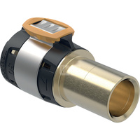 Złączka przejściowa GEBERIT FlowFit / Mapress, brąz bezołowiowy, 50 mm x 42 mm (łącznik zaprasowywany x końcówka wsuwana)