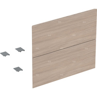Zestaw frontów szuflad (2 szt.) do dolnej szafki pod umywalkę z dwoma szufladami GEBERIT ONE, kol. dąb melamina, struktura drewna szer.600 mm