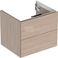 Szafka pod umywalkę Geberit ONE, z dwoma szufladami: Szerokość umywalki=60cm, Dąb, Melamina, struktura drewna