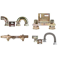 Monozłącze pod gazomierz G4/G6 130mm, GZ 5/4” x śrubunek 5/4” - z łukiem z prawej strony  