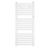 Grzejnik drabinkowy INSTAL-PROJEKT OMEGA R, wym. 1173 x 400 mm, kolor biały/white silk, moc 450W