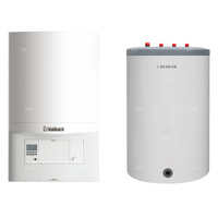 Pakiet - Kocioł gazowy jednofunkcyjny VAILLANT ecoTEC pro VC 146/5-3 kondensacyjny wiszący 5.9 - 15.3 kW + Czujnik c.w.u. + Zasobnik c.w.uLindo 120L