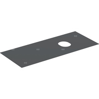 Płyta przykrywająca Geberit do dolnej szafki pod umywalkę stawianą na blat VariForm, z dwiema i trzema szufladami: B=120cm, Lava / Z powłoką melaminową