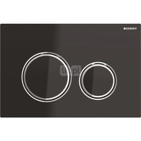 Przycisk uruchamiający Geberit Sigma50, przedni, szkło czarne, okrągły