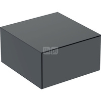 Szafka boczna Geberit ONE, z jedną szufladą: 45x24.5x47cm, Czarny / Lakierowany matowy