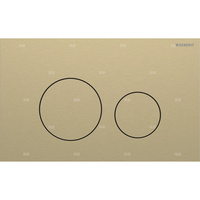 Przycisk uruchamiający Geberit Sigma40, przedni, stal nierdzewna mosiądz, okrągły