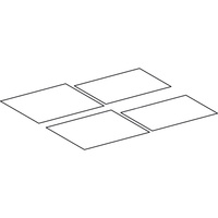 Zestaw mat antypoślizgowych Geberit do dolnej szafki pod umywalkę Xeno² (4 szt.): Szerokość umywalki=140cm