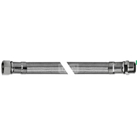 Wąż elastyczny przyłączeniowy QIK stal nierdzewna, 1'' x 1'', dł. 700 mm, GW x GZ z oplotem