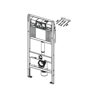 Stelaż podtynkowy do WC TECE base, 1120 x 500 x 150 mm, regulowana wysokość, ze spłuczką