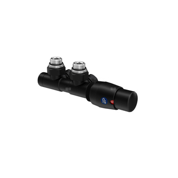 Zawór Z15 termostatyczny dual lewy C75 + złączki miedź