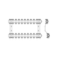 PHA-109 7-obwodowy PN10 Rozdzielacz CuZn