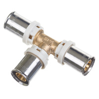 Trójnik QIK Zaprasowywany XPRT mosiądz 63 mm (złącze zaprasowywane)