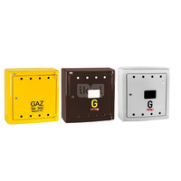 Skrzynka gazowa, 600x600x250, naścienna, z laminatu - żółta