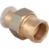 Śrubunek hydrauliczny GEBERIT Mapress Kupfer przejściowy mosiądz GW 1/2'' 18 mm z pierścieniem zacinającym