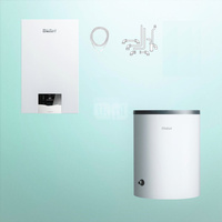Pakiet - Kocioł gazowy jednofunkcyjny VAILLANT ecoTEC plus VC 30CS/1-5 kondensacyjny wiszący 3.9 - 33.3 kW + Czujnik c.w.u.NTC + Zasobnik c.w.uVIH R 200/6 B + Grupa bezpieczeństwa