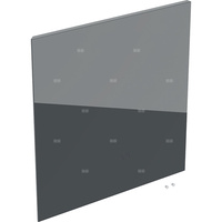 Drzwi do kwadratowej wysokiej szafki z jednymi drzwiami GEBERIT Acanto, kol. lava szkło szer.450 mm