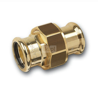 Śrubunek SANHA PURAPRESS trzyczęściowy, Cu, 22 mm (zw x zw)