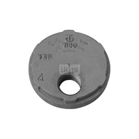 Zaślepka z przepustem ocynkowana GW Groove - 114.3 Rp2"