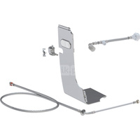 Zestaw przyłączeniowy do spłuczek podtynkowych Kappa 15 cm, do urządzeń WC z funkcją higieny intymnej Geberit AquaClean Mera: Chrom błyszczący