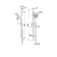 Natrysk przesuwny o przepływie 6 l/min