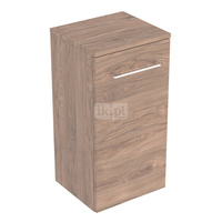 Geberit Selnova Square Szafka boczna, B33cm, H65cm, T29.7cm, z jednymi drzwiami, orzech włoski hickory